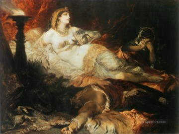 Der Tod der Cleopatra desnudo Hans Makart Pinturas al óleo